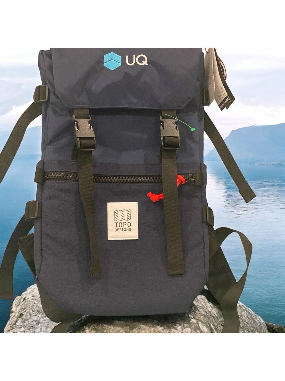 Topo Designs Rover Pack Classic Navy 20L Water Repellant Nylon Recycled Backpack